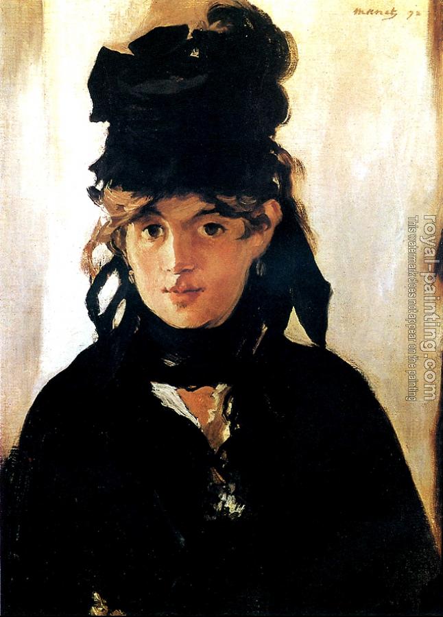 Edouard Manet : Berthe Morisot with a bouquet of violets